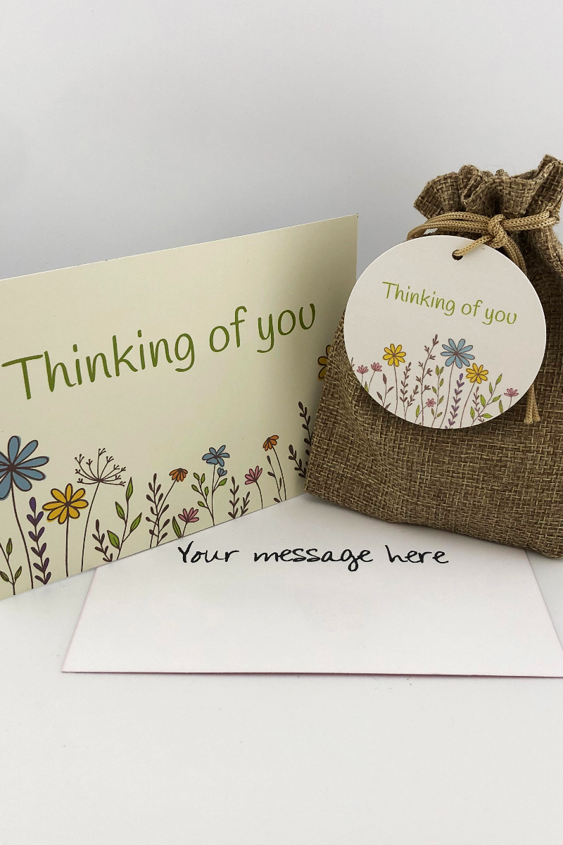 Sympathy Wildflower Seed Ball Gift Bag with Message Card - Thinking of You
