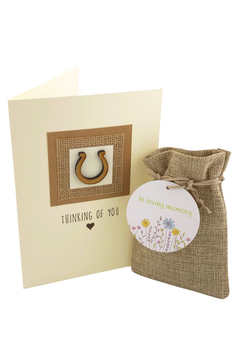 Horse Sympathy Card & Wildflower Seed Ball Gift 