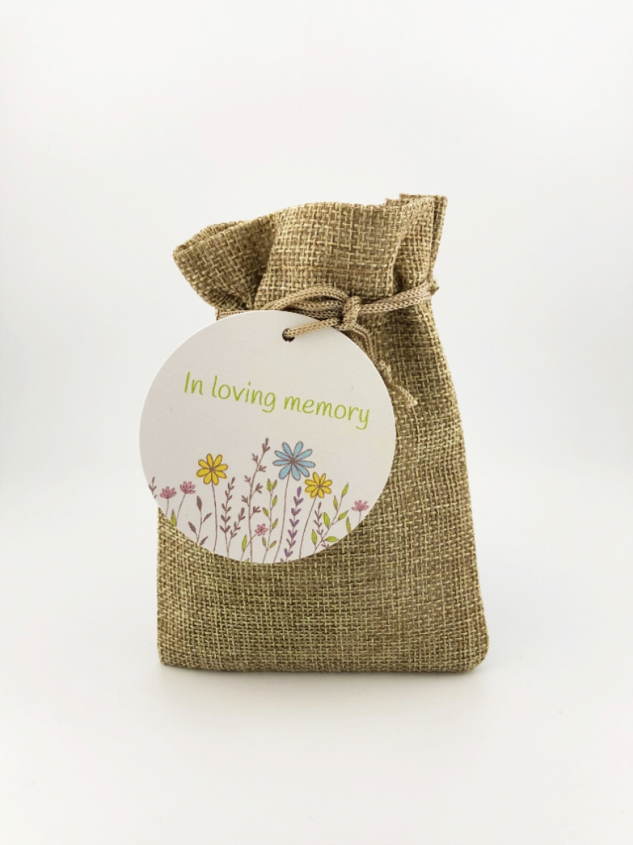 Sympathy Wildflower Seed Ball Gift Bag with Message Card - In Loving Memory