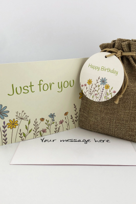 Birthday Wildflower Seed Ball Gift Bag with Just for You Card