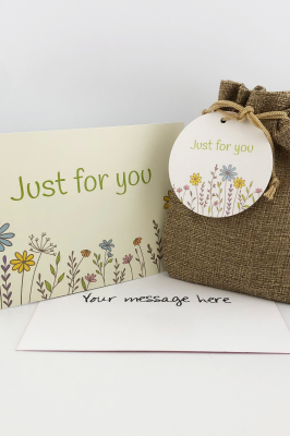 Just For You Wildflower Seed Ball Gift Bag with Just for You Card