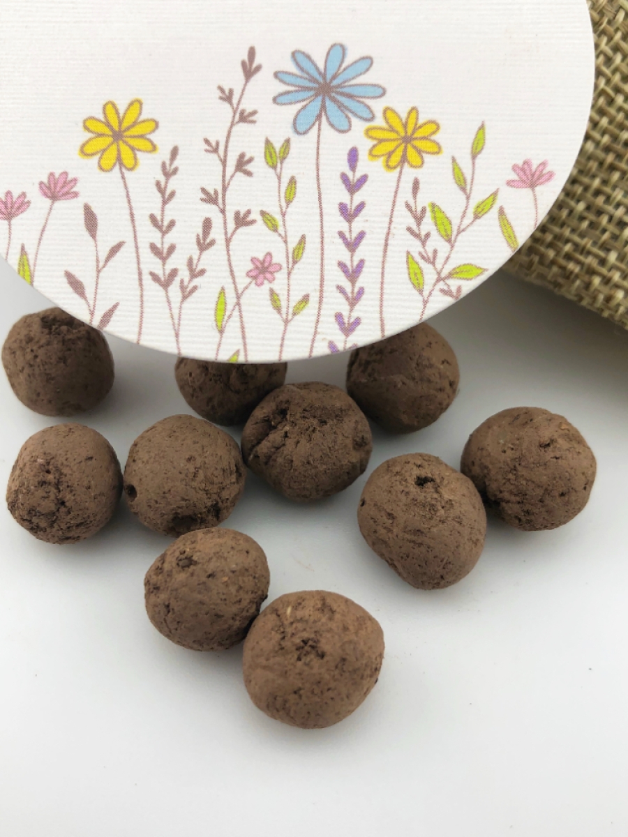 Thank You Wildflower Seed Ball Gift Bag with Just for You Card