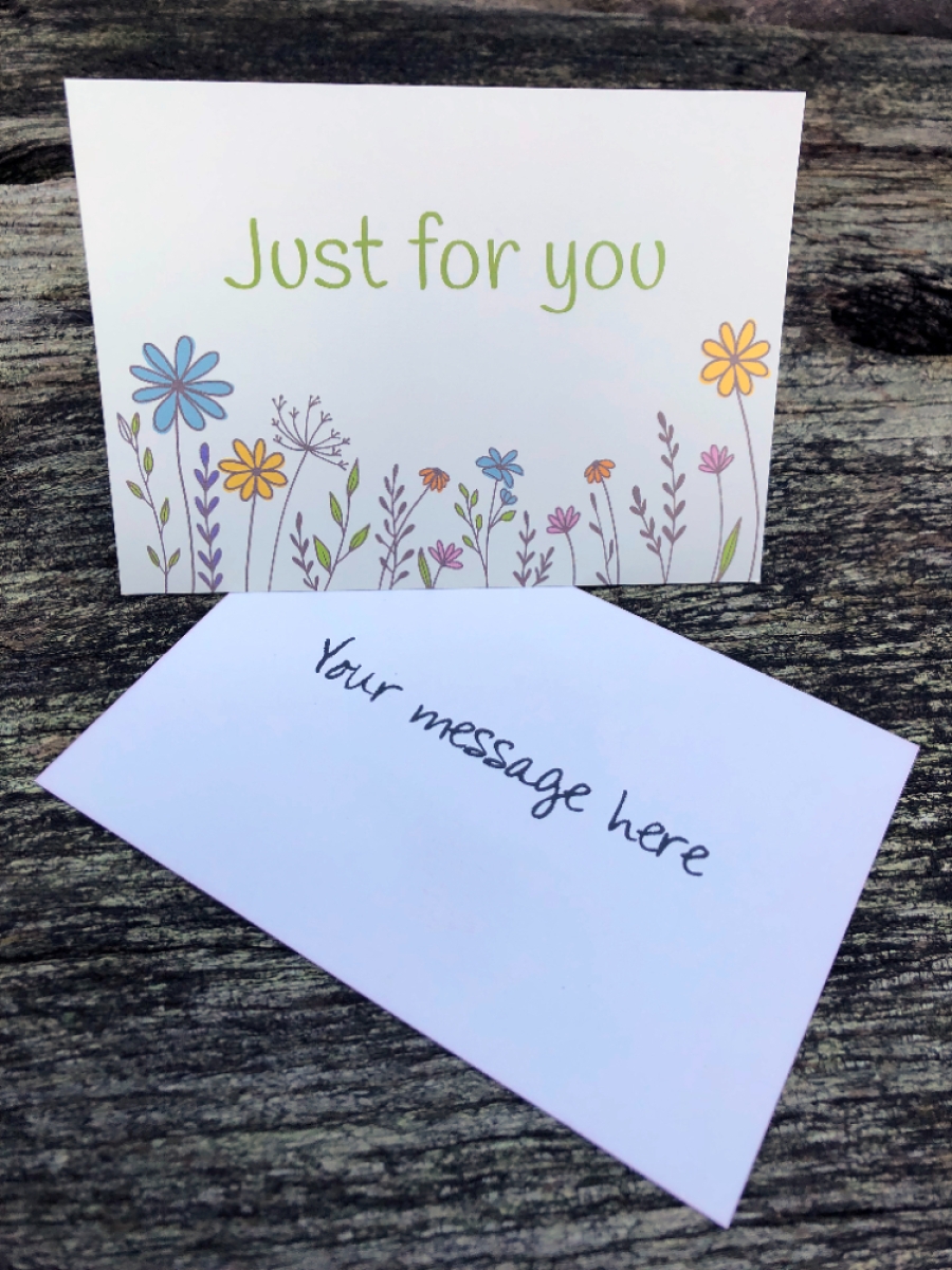 Thank You Wildflower Seed Ball Gift Bag with Just for You Card
