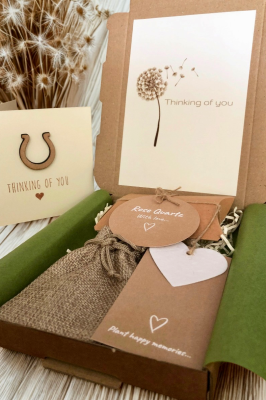 Horse Loss Gift Box With Handmade Horseshoe Sympathy Card